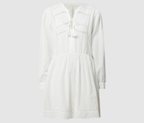 Kleid mit Lochstickereien Modell 'Ava'