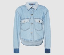 Boxy Fit Bluse aus Denim