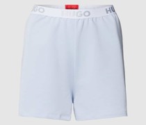 Shorts mit elastischem Logo-Bund Modell 'SPORTY'