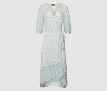 Knielanges Kleid mit Allover-Muster