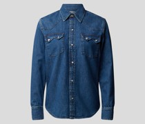 Jeansbluse mit Brusttaschen
