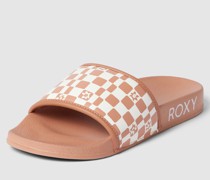 Slides mit floralem Print 'SLIPPY'