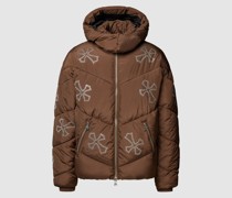 Steppjacke mit Strasssteinbesatz