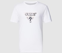 T-Shirt mit Label-Print Modell 'GEO TRIANGLE'
