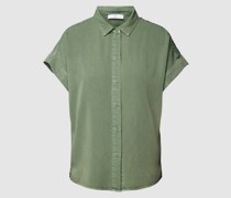 Bluse aus Viskose-Mix mit Hemdblusenkragen