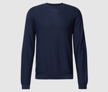Strickpullover mit Rundhalsausschnitt