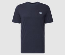 T-Shirt aus Baumwolle mit Label-Patch