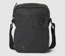 Umhängetasche aus Leder mit Label-Patch Modell 'richmond'