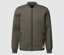 Jacke mit Steppnähten Modell 'Vertical'