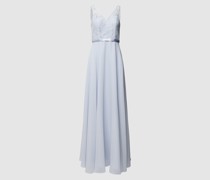 Abendkleid mit Ziersteinbesatz