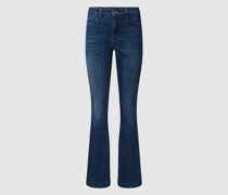 Bootcut  Jeans mit Label-Detail Modell 'DREAM'