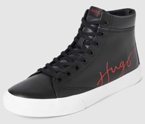 High Top Sneaker mit Kontrastbesatz Modell 'Dyer' in black