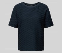 T-Shirt mit Strukturmuster Modell 'Sellona'