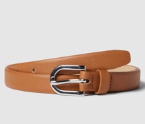 Ledergürtel mit Dornschließe Modell 'Nappa'