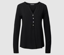 Blusenshirt mit V-Ausschnitt