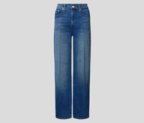 Jeans-Culotte mit Bügelfalten