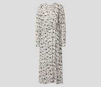 Midikleid mit Allover-Muster
