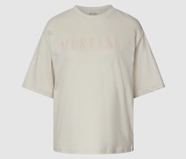 T-Shirt mit Label-Print Modell 'Aline'