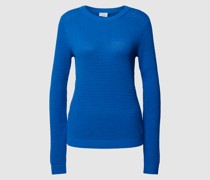 Strickpullover mit Rundhalsausschnitt Modell 'Vidola'