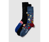Socken im 3er-Pack Modell '3-Pack Outer Space Socks'