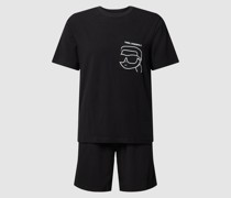 Pyjama mit Rundhalsausschnitt Modell 'IKONIK 2.0'