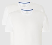 T-Shirt mit Label-Print