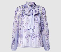 Bluse mit floralem Allover-Motiv