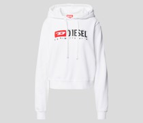 Hoodie mit Label-Detail