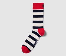 Socken mit Streifenmuster