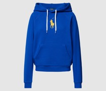Hoodie mit Label-Stitching
