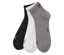 Sneakersocken aus Baumwoll-Mix im 3er-Pack