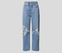 Loose Fit Jeans mit Destroyed-Effekten