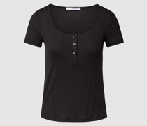 T-Shirt in Ripp-Optik Modell 'SAMANTHA'