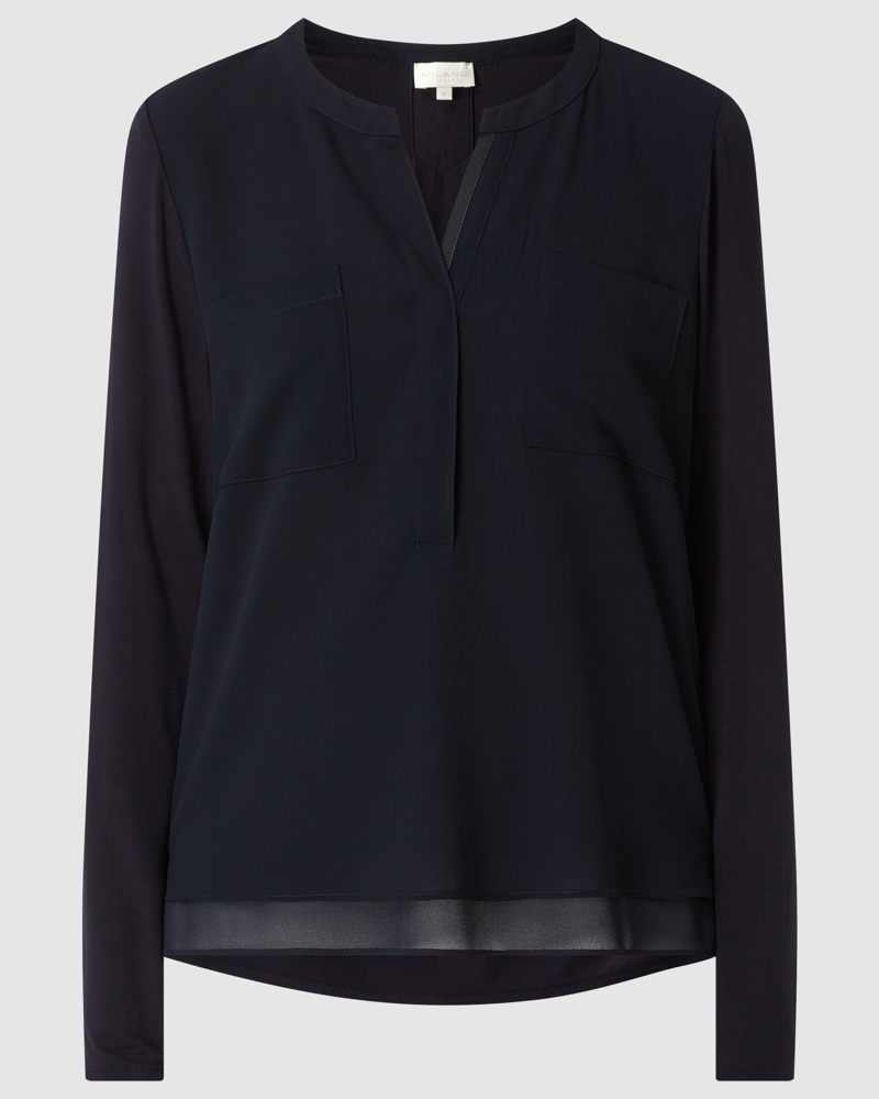 Milano Italy Damen Blusenshirt aus Krepp