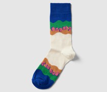Socken mit Statement-Print Modell 'Coral Reef Rescue'
