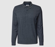 Longsleeve mit Polokragen und kurzer Knopfleiste