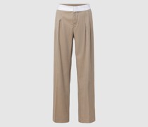 Stoffhose mit kontrastivem Bund Modell 'DAGNY'