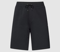 Sweatshorts mit Label-Stitching