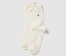 Socken mit Label-Stitching im 2er-Pack