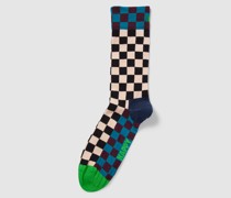 Socken mit Allover-Muster Modell 'Checkerboard'