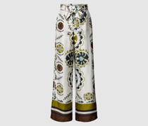 Stoffhose mit Allover-Muster Modell 'CORDOBA'