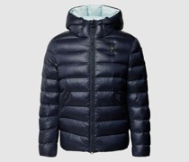 Steppjacke mit Label-Detail