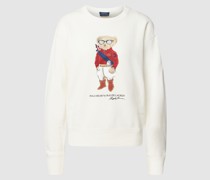 Sweatshirt mit Label-Print Modell 'Bear'