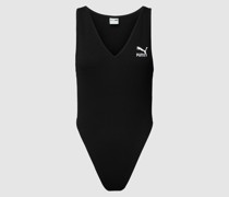 Body mit Logo-Stitching Modell 'Classics Ribbed Bodysuit'