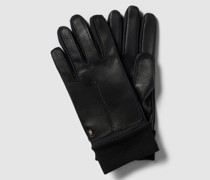 Handschuhe mit gerippten Abschlüssen Modell 'Kopenhagen'