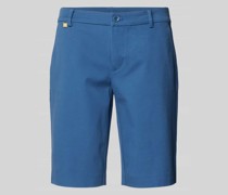 Slim Fit Shorts im unifarbenen Design Modell 'REALEEN'