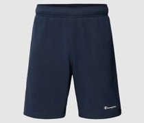 Sweatshorts mit Label-Print