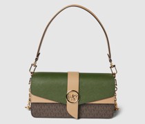 Handtasche mit Label-Details Modell 'GREENWICH'