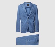 Regular Fit Anzug in unifarbenem Design Modell 'Hanry'