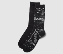 Socken mit Label-Details im 2er-Pack
